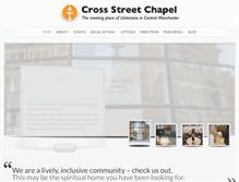 Tablet Screenshot of cross-street-chapel.org.uk